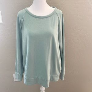 Eddie Bauer ladies mint green sweatshirt
